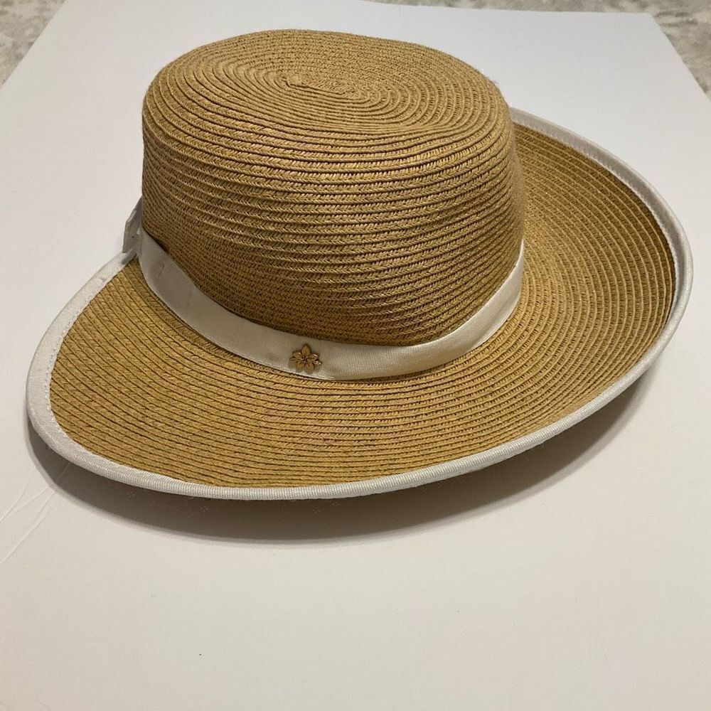 Cappelli Straworld Sunhat! Raffia! Sunscreen  CapeCod. Resort Wear Vaca!One size